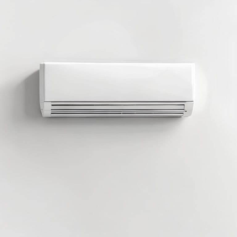 White EverCool ductless mini-split air conditioner indoor unit