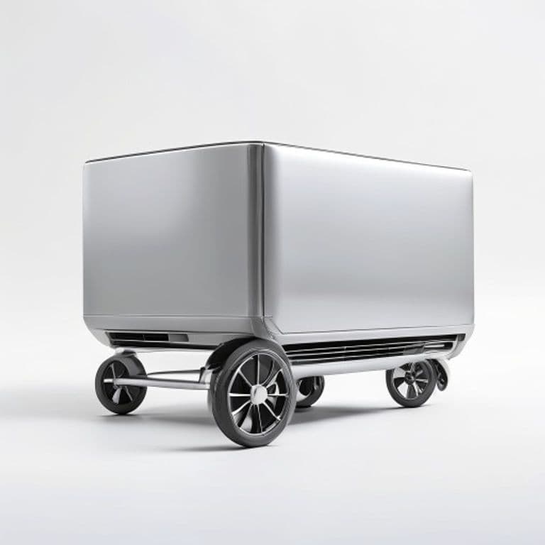 Sleek silver-grey TundraFlow 10000 portable air conditioner on wheels